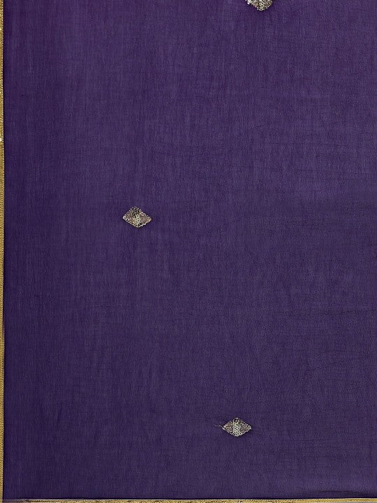 Floral Embroidered Regular Kurta With Trousers & Dupatta