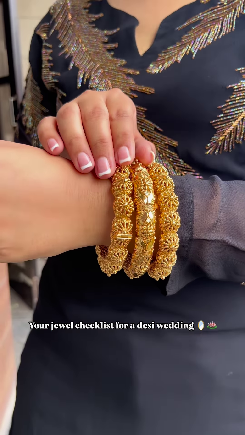 Exquisite Bridal Gold-Toned Multi-Tiered Hanging Adornments with Dangle Beads and Leaf Accents