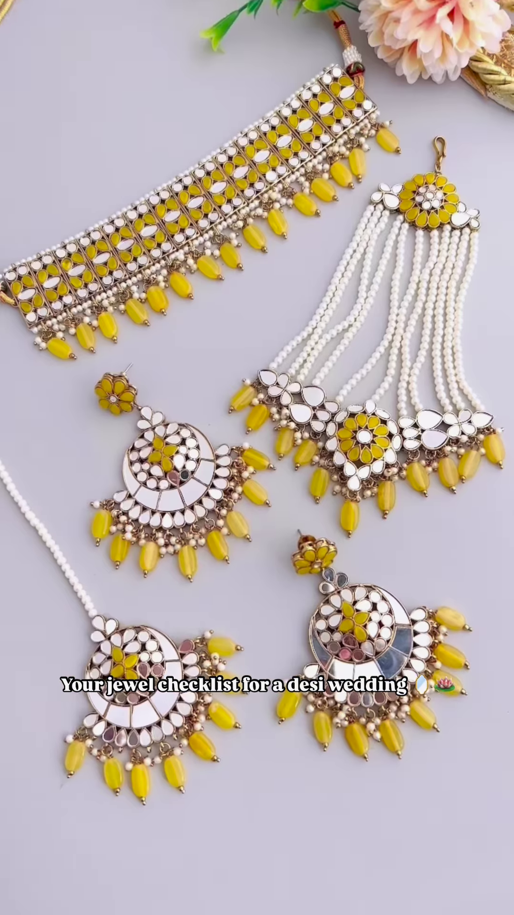 Exquisite Bridal Gold-Toned Multi-Tiered Hanging Adornments with Dangle Beads and Leaf Accents